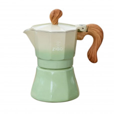 Гейзерная кофеварка ZIGO Nine-Tailed Fox, 3 порции мятно зелёная