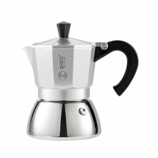 Гейзерная кофеварка ZIGO Индукционная, 3 порции серебристая