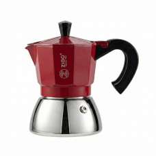 Гейзерная кофеварка ZIGO Индукционная, 3 порции красная